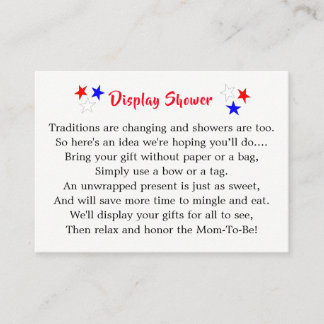 Patriotic Uncle Sam American Baby Shooting Display Begleitkarte