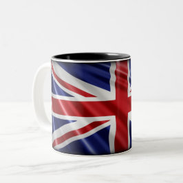 Patriotic, Union Jack, Gewerkschaft Flag, Britisch Zweifarbige Tasse