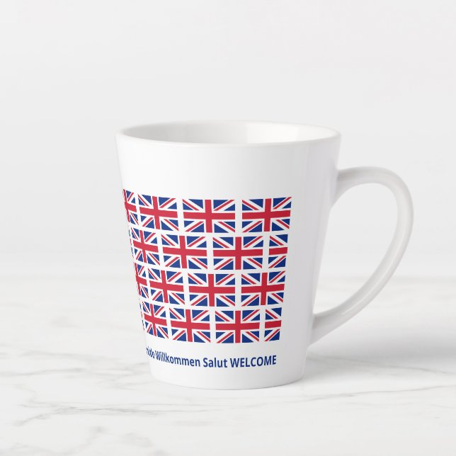 Patriotic Union Jack UK Flag Hospitality Milchtasse (Rechts)