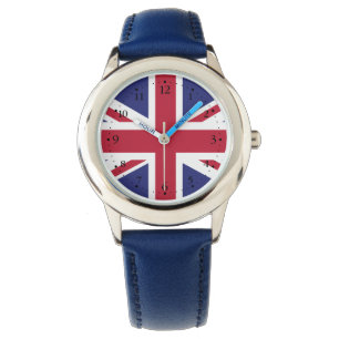 Patriotic United Kingdom Flag Armbanduhr