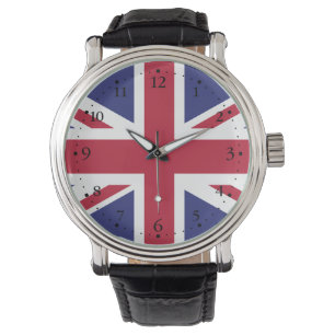 Patriotic United Kingdom Flag Armbanduhr