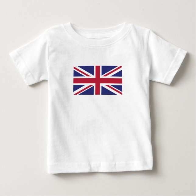 Patriotic United Kingdom Flag Baby T-shirt (Vorderseite)