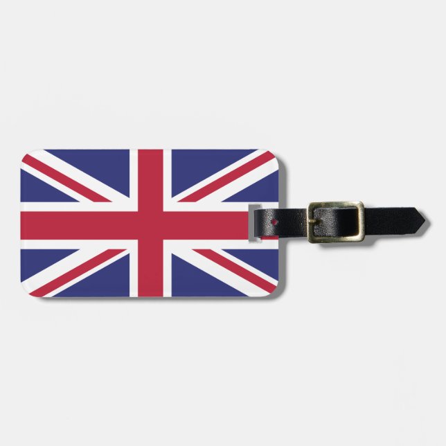 Patriotic United Kingdom Flag Gepäckanhänger (Vorderseite horizontal)