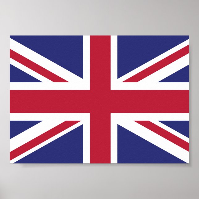Patriotic United Kingdom Flag Poster (Vorne)