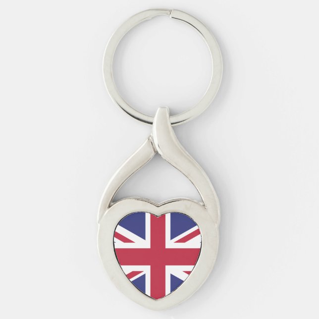Patriotic United Kingdom Flag Schlüsselanhänger (Vorderseite)