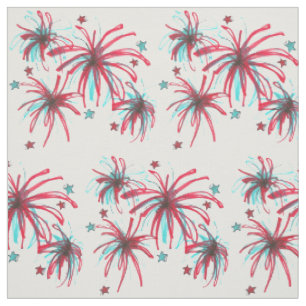 Patriotic USA 4. Juli vierter Feuerwerk Burst Stoff