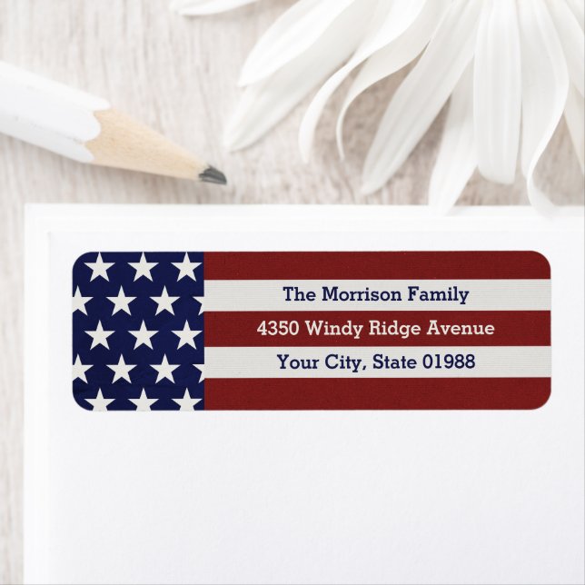 Patriotic USA American Flag Stars & Stripes (Insitu)