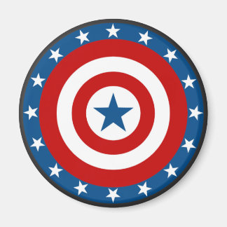 Patriotic USA Circle Bullseye Magnete Magnet