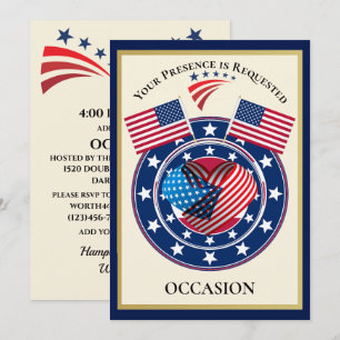 Patriotic USA Einladung