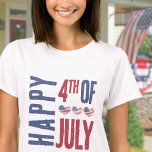 Patriotic USA Flag 4. Juli T-Shirt<br><div class="desc">Niedlich Patriotic USA Flag Herz 4. Juli T - Shirt! Mit niedlichen erschütterten amerikanischen Flag Herzen,  um ein lustiges rot,  weiß und blau Bild zu machen! Passen Sie die Hintergrundfarben und die Schriftart an,  wenn Sie möchten! Feiern Sie die US Flagge mit diesem Party im Sommer.</div>