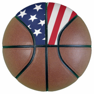 Patriotic USA Flag Basketball - Amerikanischer Sto