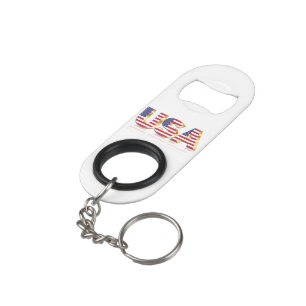 Patriotic USA Flag Bottle Opener Schlüsselanhänger Mini Flaschenöffner