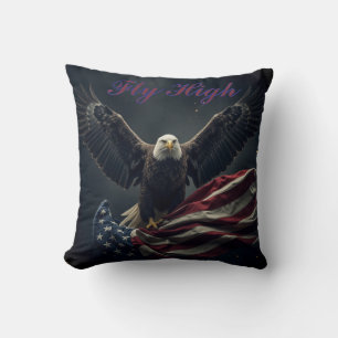 Patriotic USA Flag Eagle Kissen