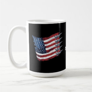 Patriotic USA Flag Fighter Jets 4. Juli Kaffeetasse