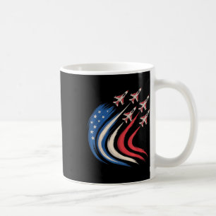 Patriotic USA Flag Jet 4. Juli Airforc Kaffeetasse