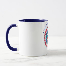Patriotic USA Flag Rosette Award Custom Tasse