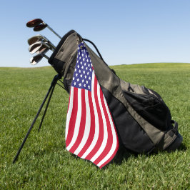 Patriotic USA Flag Stars & Stripes American Golfhandtuch