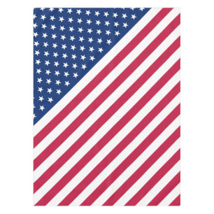 Patriotic USA Flag Streifen Stars Decke Tablette