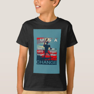 Patriotic USA Hope Graphic Art Print Design T-Shirt