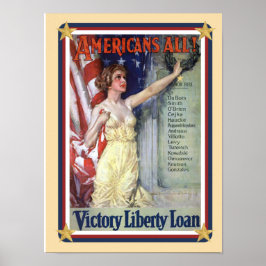 Patriotic USA - Liberty Loan Poster