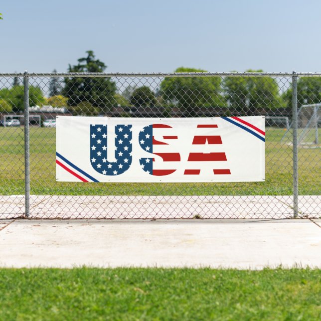Patriotic USA Outdoor Banner (Insitu)