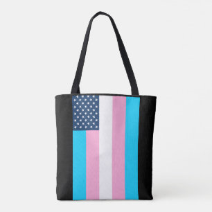 Patriotic USA Trans Pride Flag Tasche