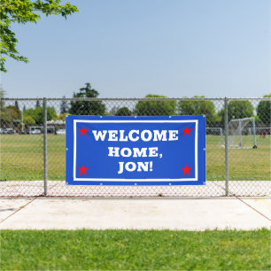 Patriotic USA Welcome Zuhause Banner