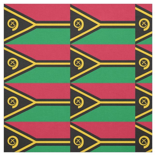 Patriotic Vanuatu Flag Stoff (Muster)