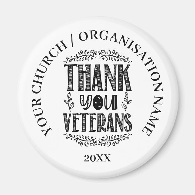 Patriotic Veterans Day Gift Magnet (Vorne)