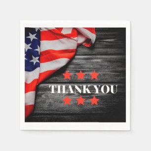 Patriotic Vielen Dank Serviette