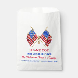 Patriotic Vintag USA Flag Danke Veterans Geschenktütchen