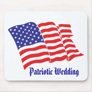Patriotic Wedding Mousepad