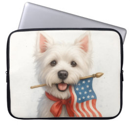 Patriotic Westie Laptopschutzhülle