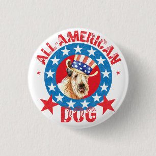 Patriotic Wheaten Button