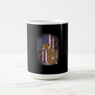 Patriotic Whippet American Flag Dog Lover Geschenk Kaffeetasse