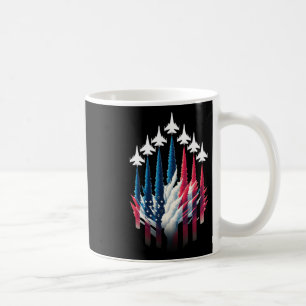 Patriotic White Red Usa Flag Blue Fighter 4. J Kaffeetasse