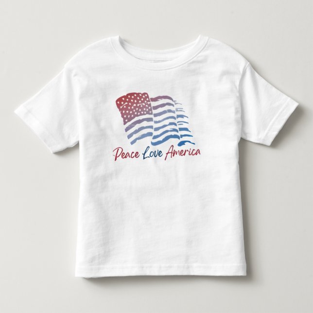 Patriotic White T - Shirt (Vorderseite)
