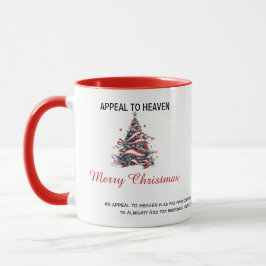 Patriotic Xmas Tree ATH1 with origin ed MUG Tasse
