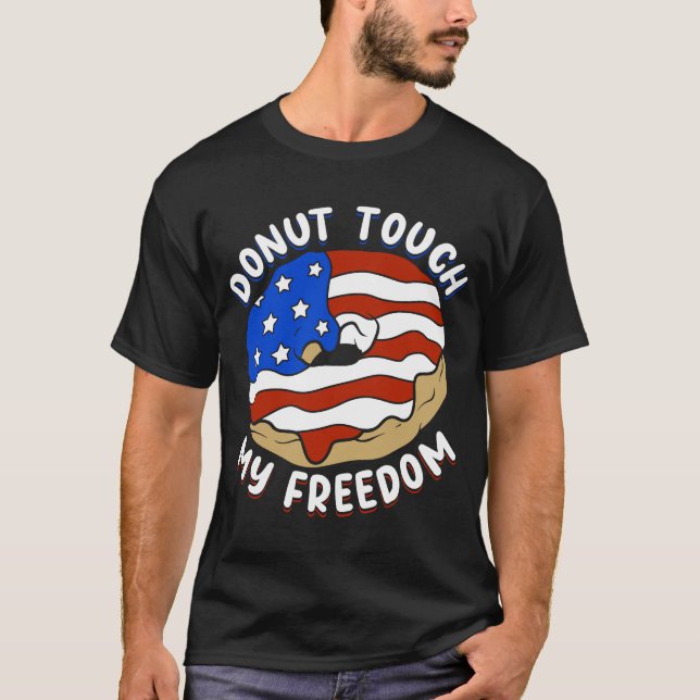 Patriotic Zitat American Donut Bakers Pride T-Shirt (Vorderseite)