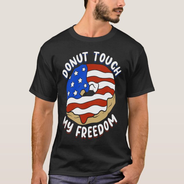 Patriotic Zitat American Donut Bakers Pride T-Shirt (Vorderseite)