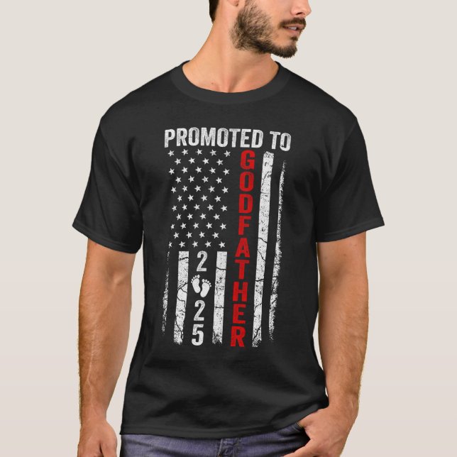 Patriotic zum ersten Mal für Godvater 2025 Ne T-Shirt (Vorderseite)