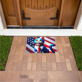 Patriotikkatze Fußmatte