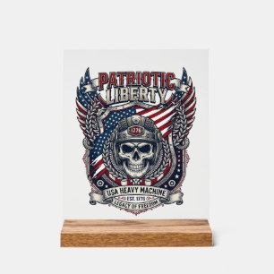 Patriotique 1776 Hors Route Crâne Monster Truck Lo