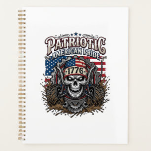 Patriotique 1776 Hors Route Crâne Monster Truck Lo