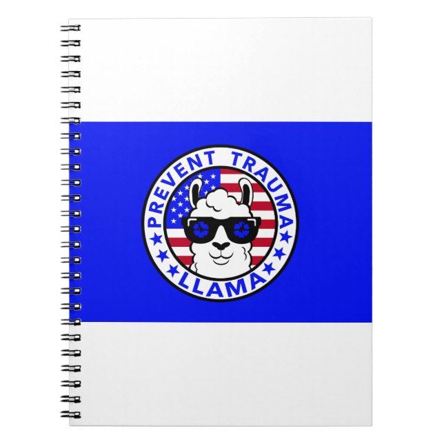 Patriotique Empêcher le Carnet de la lama Trauma (Devant)