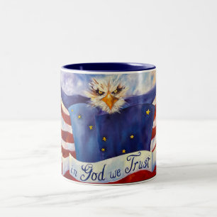 Patriotique En Dieu Nous Faisons Confiance Mug 15o