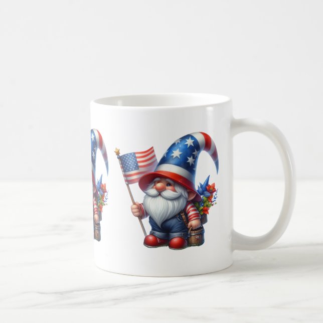 Patriotique Gnome Coffee Mug (Droite)