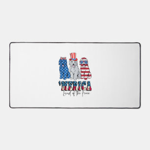 Patriotique Goldendoodle Chien 4 juillet Amérique