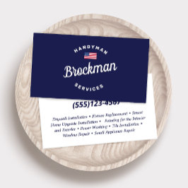 Patriotique Handyman Carte de visite de menuiserie