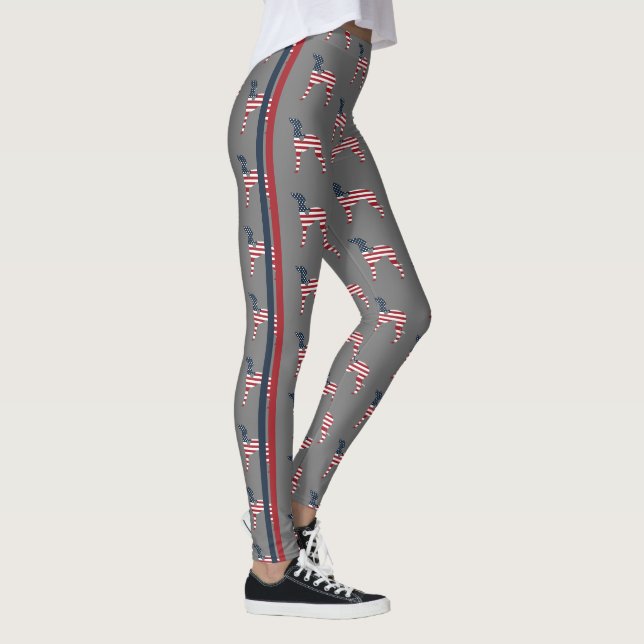Patriotique Italien Greyhound Leggings Fabletiques (Droite)